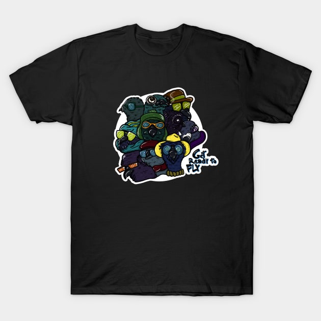 Get Ready To Fly T-Shirt by Chandscartoons